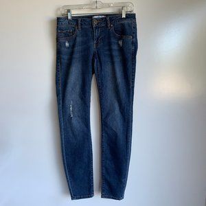 CAbi #5087 Distressed Skinny Jeans Size 2